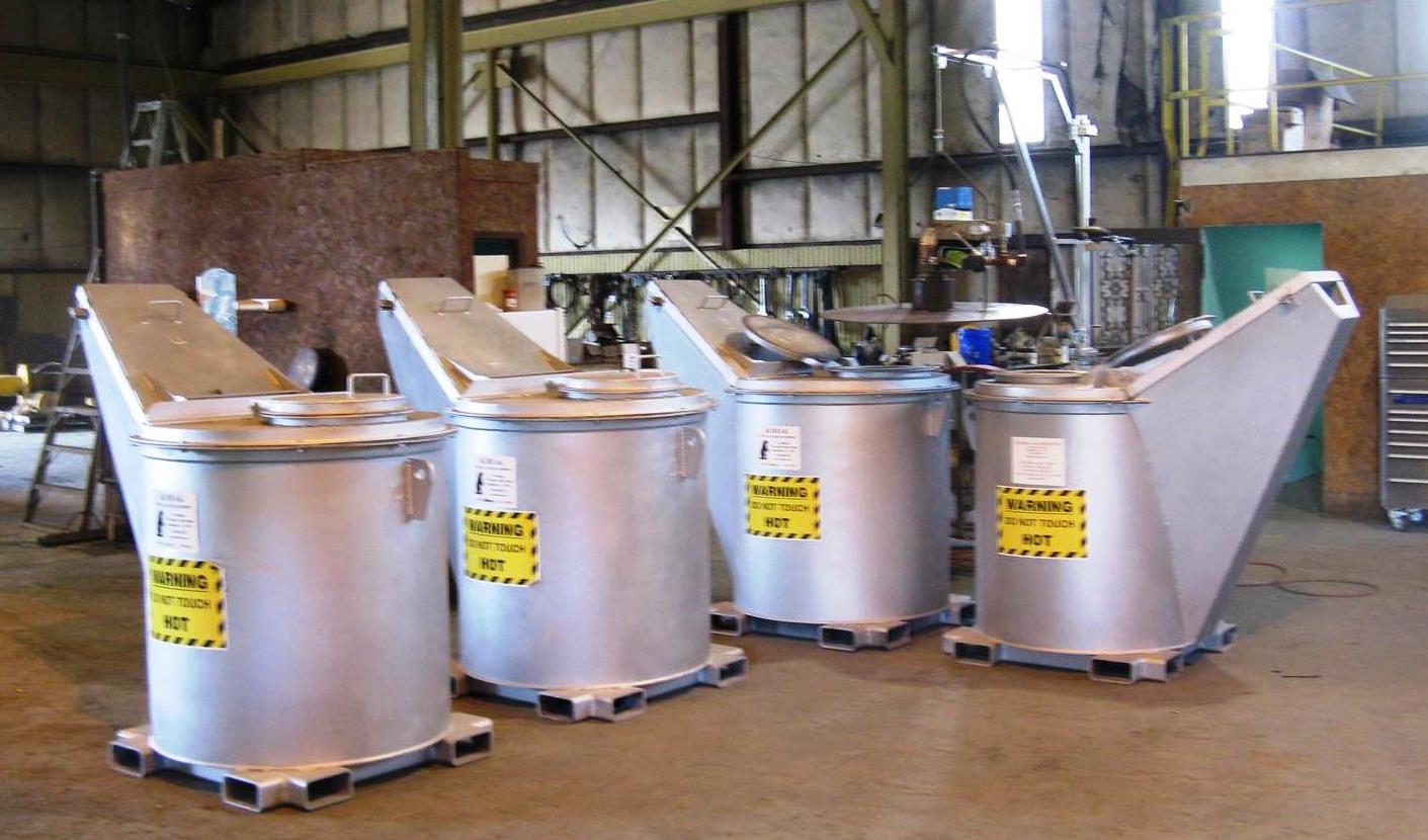 Hot Molten Metal Transfer CruciblesMolten Aluminum